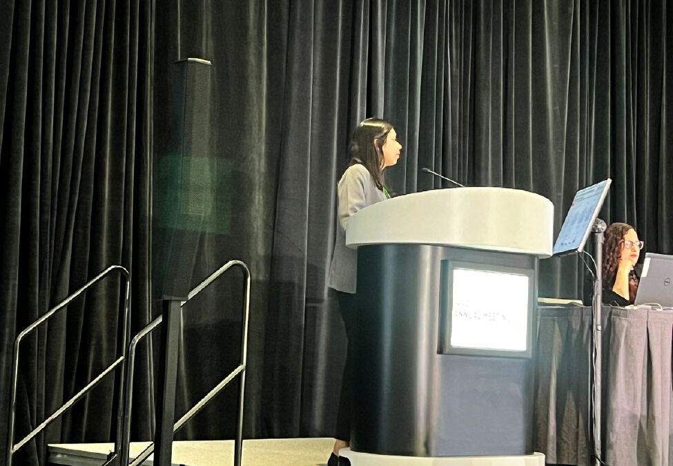 Srushti Kittane presents during the Cancer Epigenetics session at #AACR24